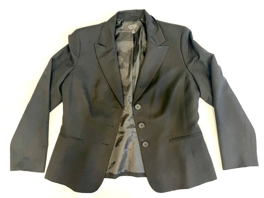 Kasper Suit Jacket Black Womens size 12