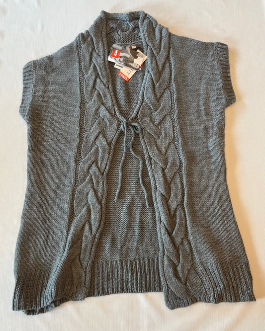 Outfit Classic Grey Sweater Cardigan Women Size XL