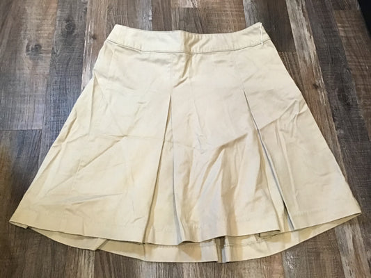 Cherokee Uniform Khaki Pleated Skirt Girls size 3 NWOT