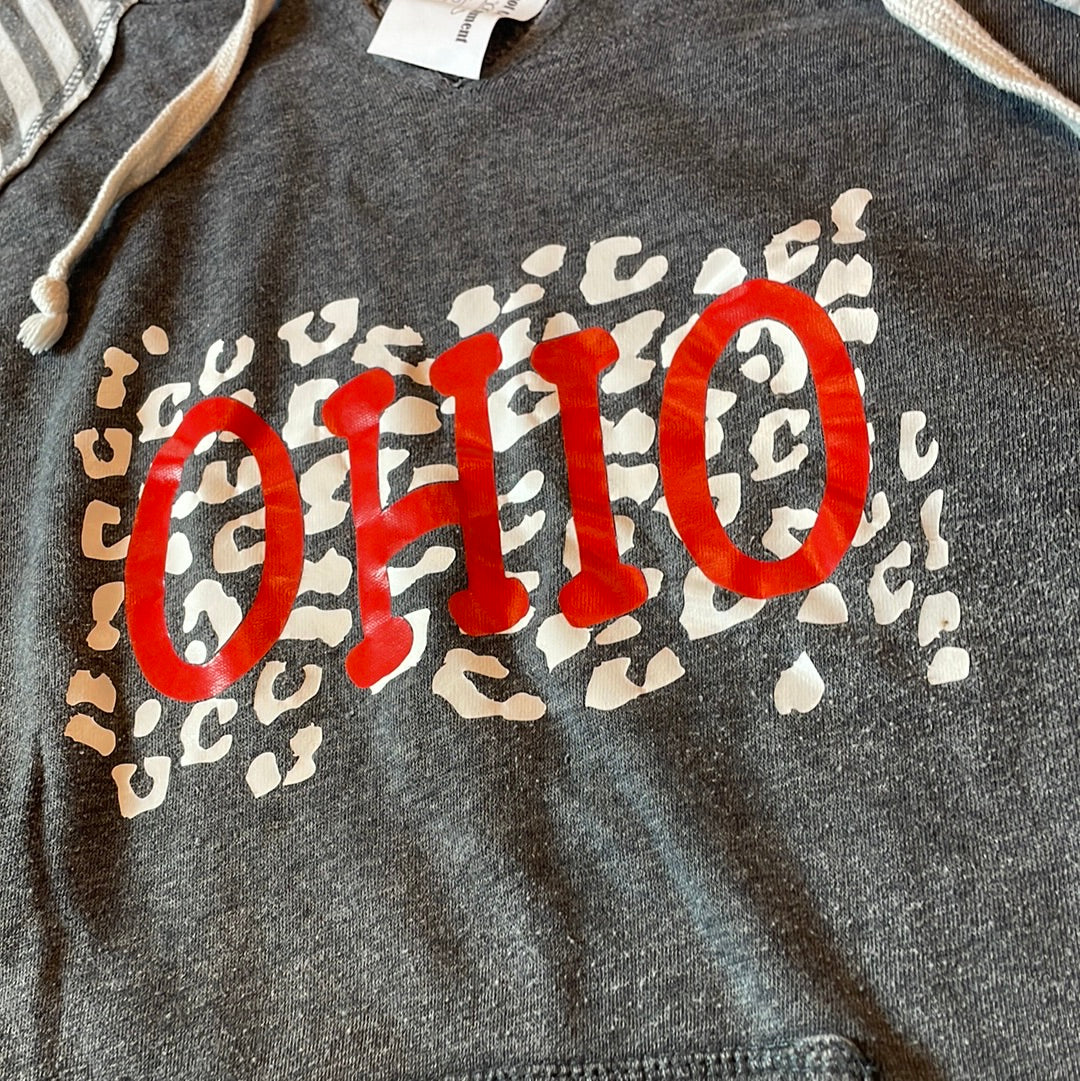 MV Sports OHIO Womens Grey Sweatshirt size large