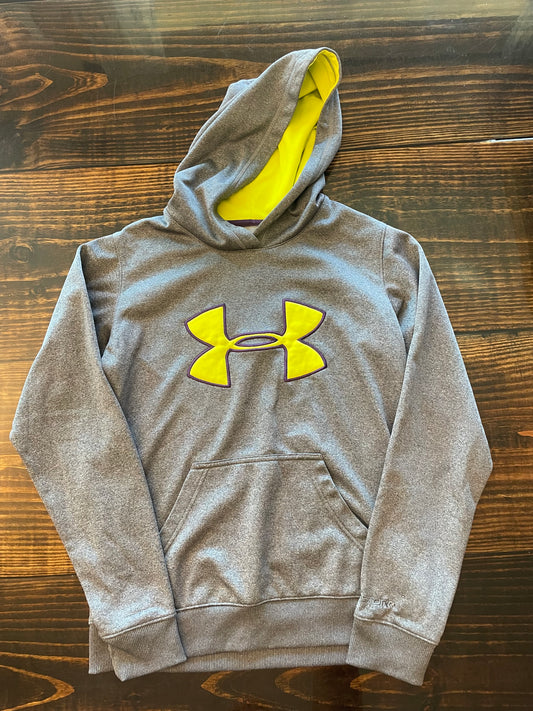 Under Armour Grey & Lime Green Sweatshirt Womens size XSmall