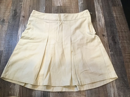 Cat & Jack School Uniform Khaki Skirt Girls size 14- Elastic Draw Waist Like New 18” L, 30” waist