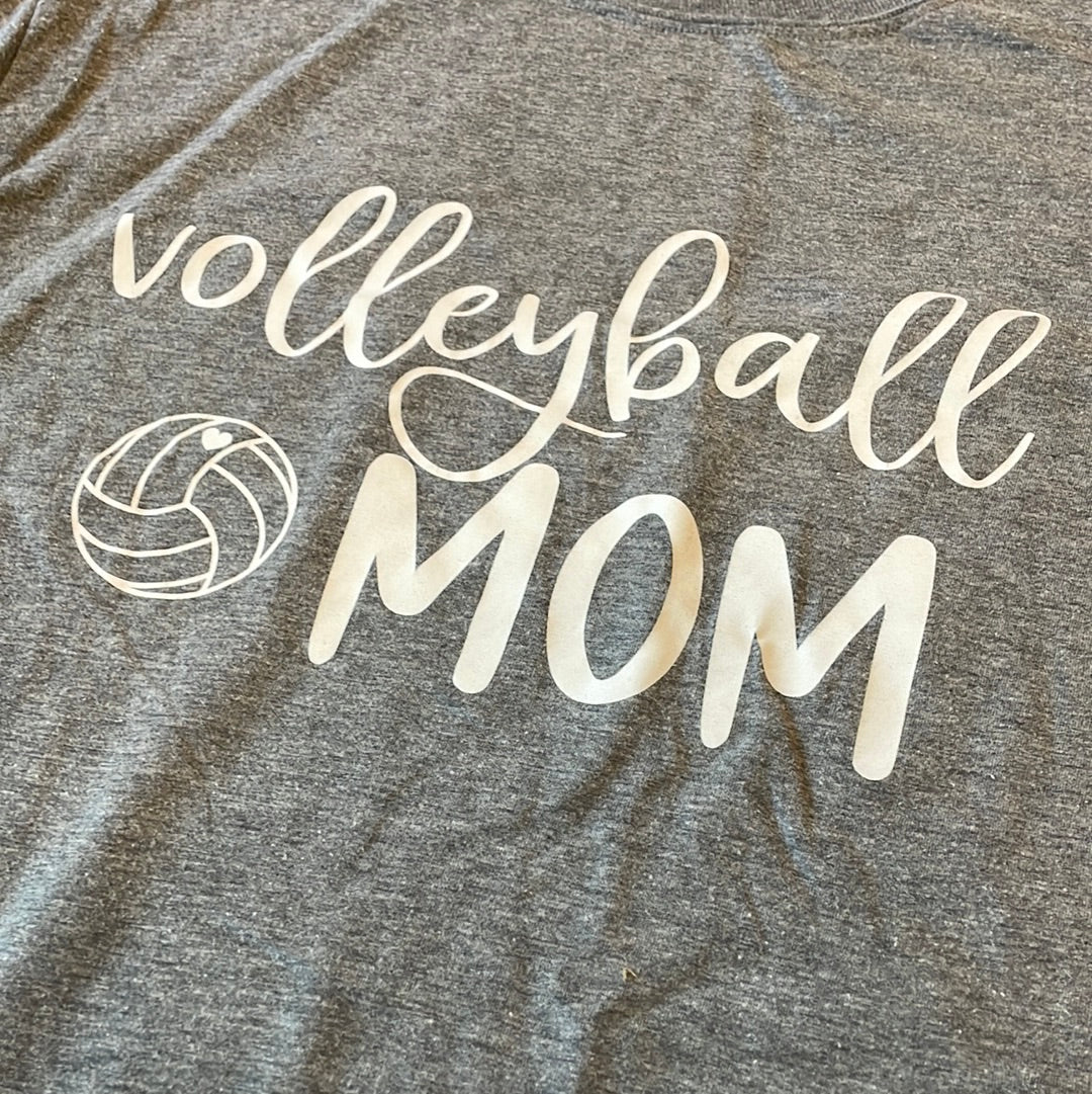 Volleyball Mom Grey Short Sleeve Shirt SUPER SOFT Womens size large