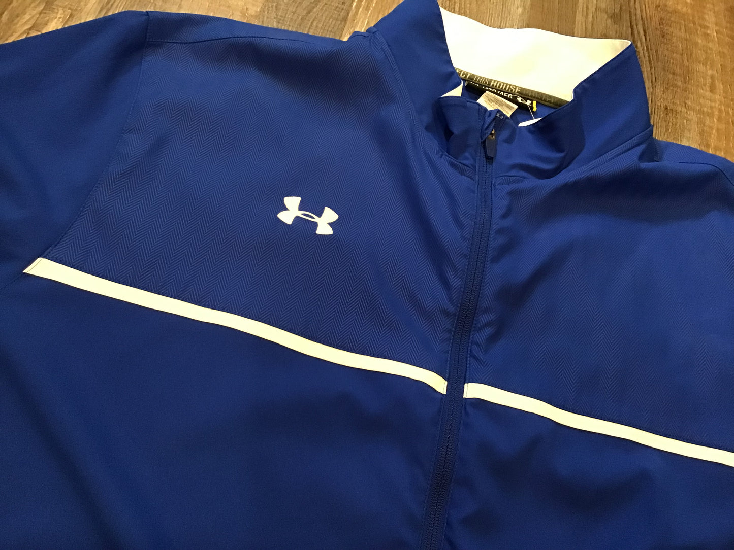 Under Armour Blue & white Lightweight Jacket Mens size 4XLarge