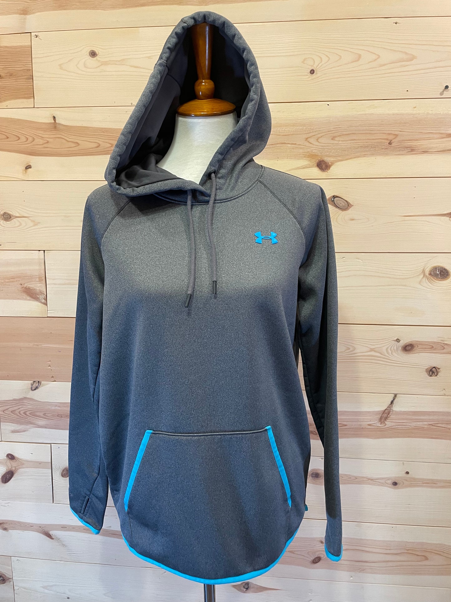 Under Armour Womens Grey Hooded Sweatshirt size medium