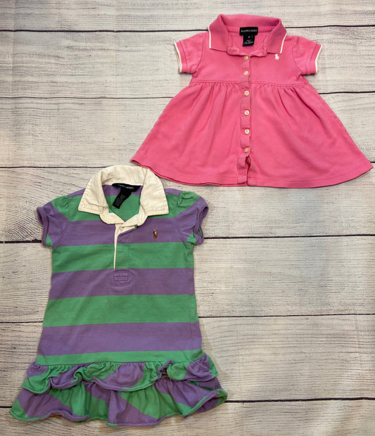 Lot of 2-Girls Ralph Lauren Dress & Shirt size 2T