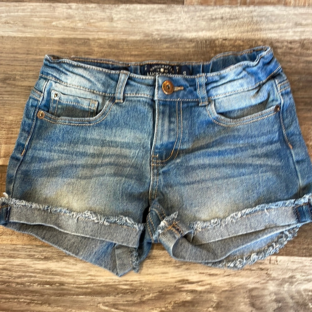 Lucky Brand girls jean shorts Riley Short size 10