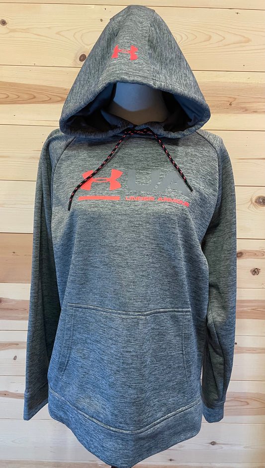 Under Armour Cold Gear Grey Adult Hooded Sweatshirt size Medium