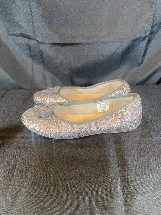 Gap Gray Sparkle Girls Flat Dress Shoes size 3