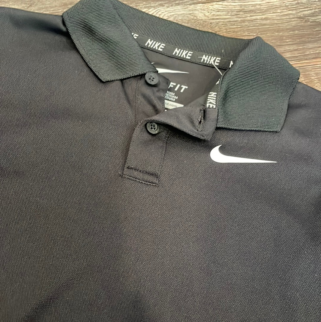 Nike Black Polo short sleeve shirt boys size XSmall