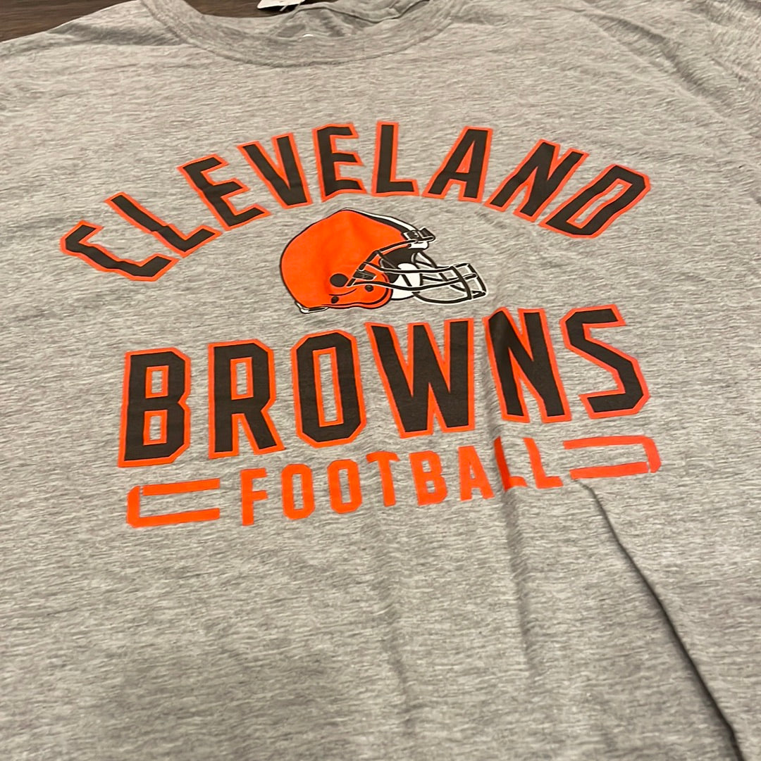 NFL Cleveland Browns Football NEW! Grey Long Sleeve Shirt adult size Large