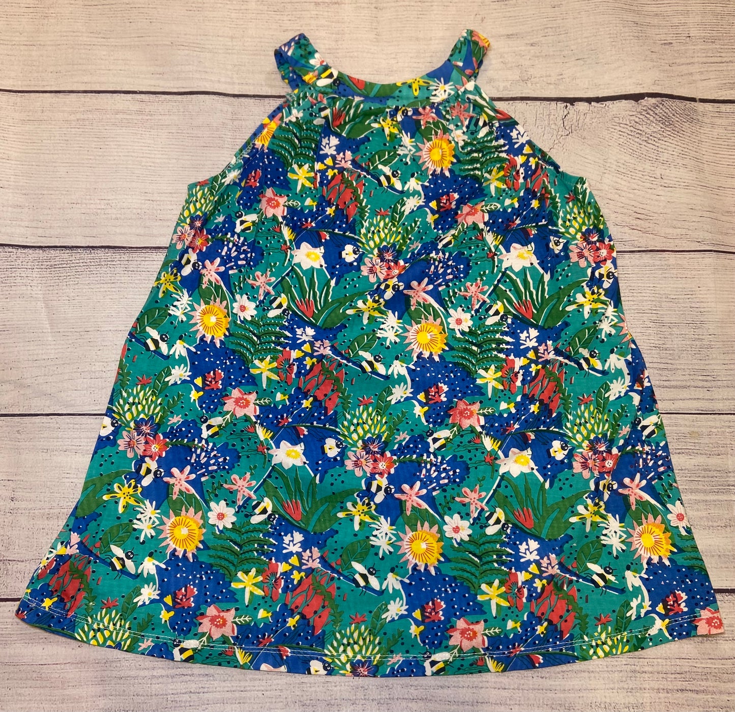 Girls Summer Floral & Bee Dress size 4t