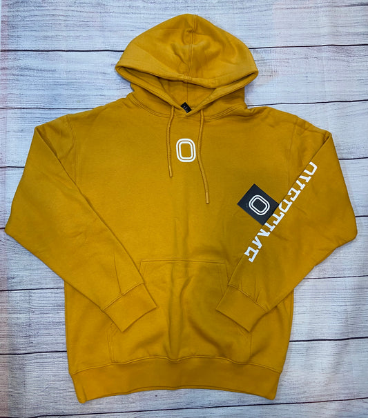 Overtime Hooded Sweatshirt Yellow Mens size Large NWT