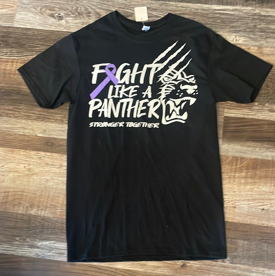 Fight like a Panther Stronger Together New Lex Black shirt adult small