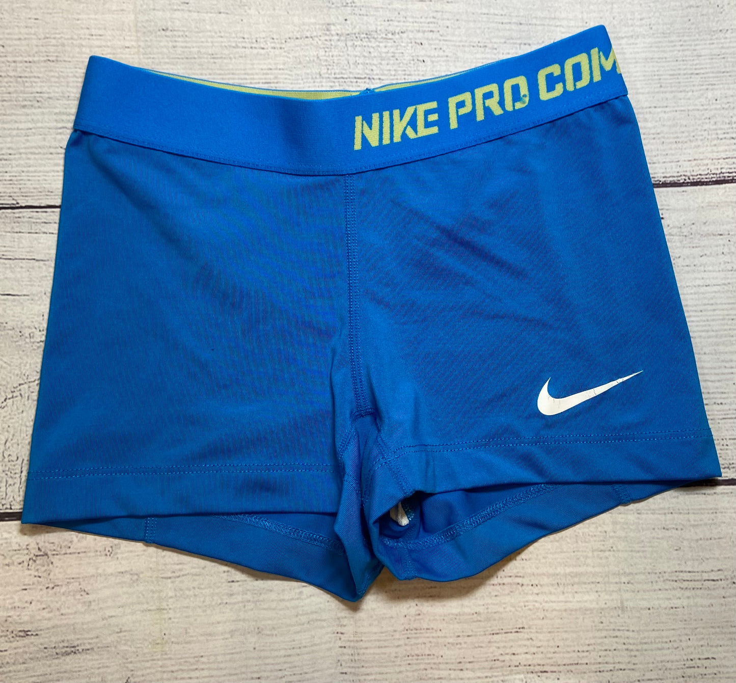 Nike Women Blue Compression Spandex Shorts Size XS