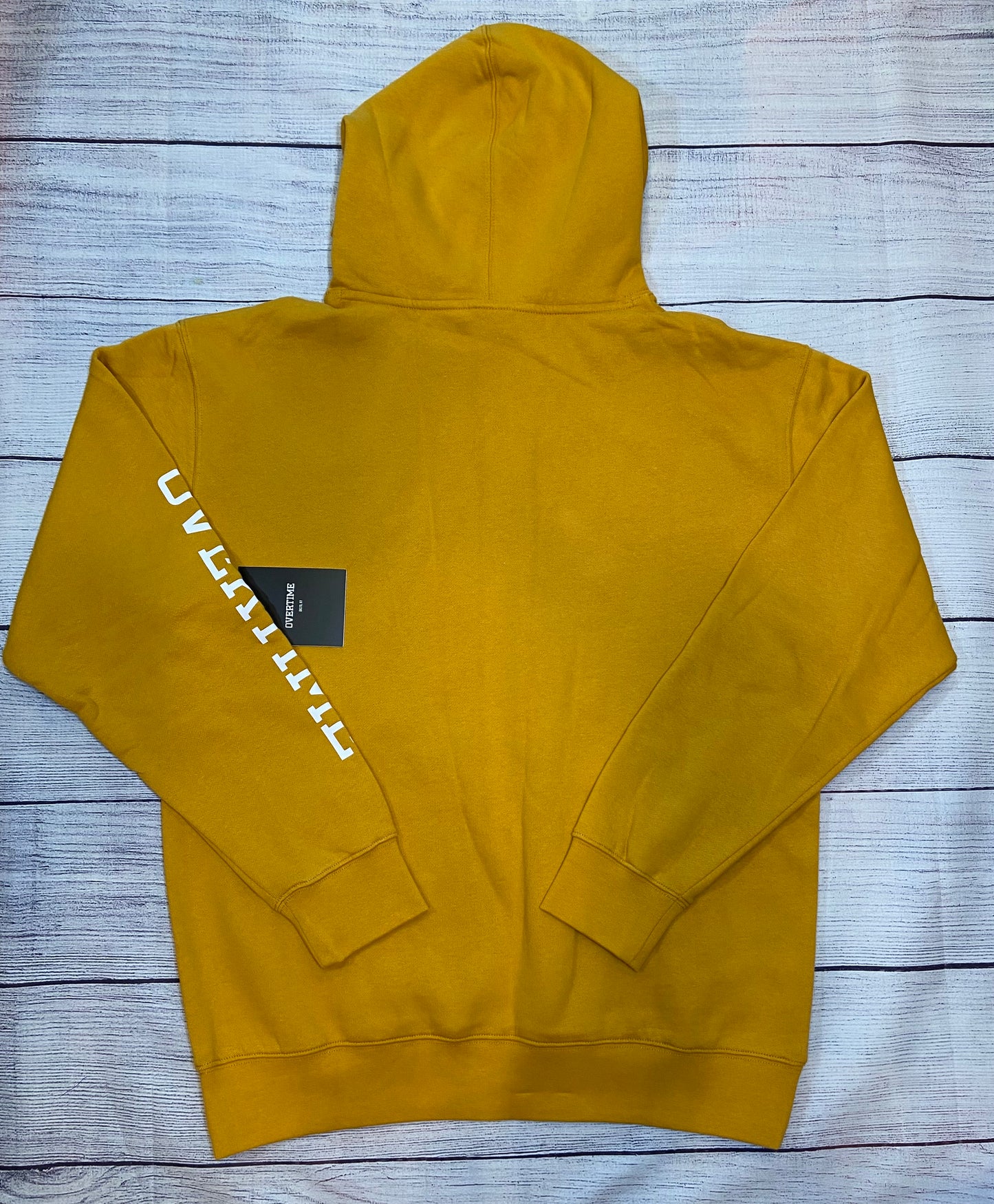 Overtime Hooded Sweatshirt Yellow Mens size Large NWT