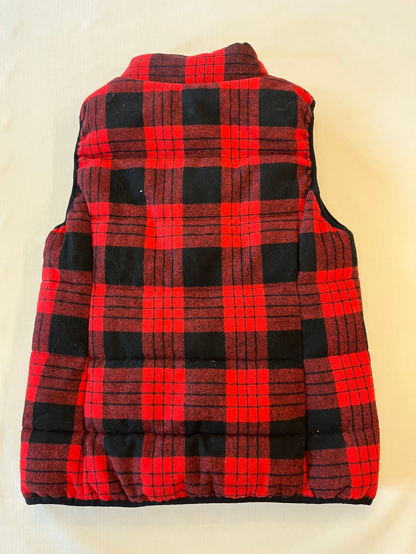 Ruff Hewn Buffalo Plaid Red & Black Vest Women size Small