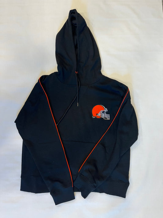 NFL Cleveland Browns Black Hooded Sweatshirt NWT Womens medium