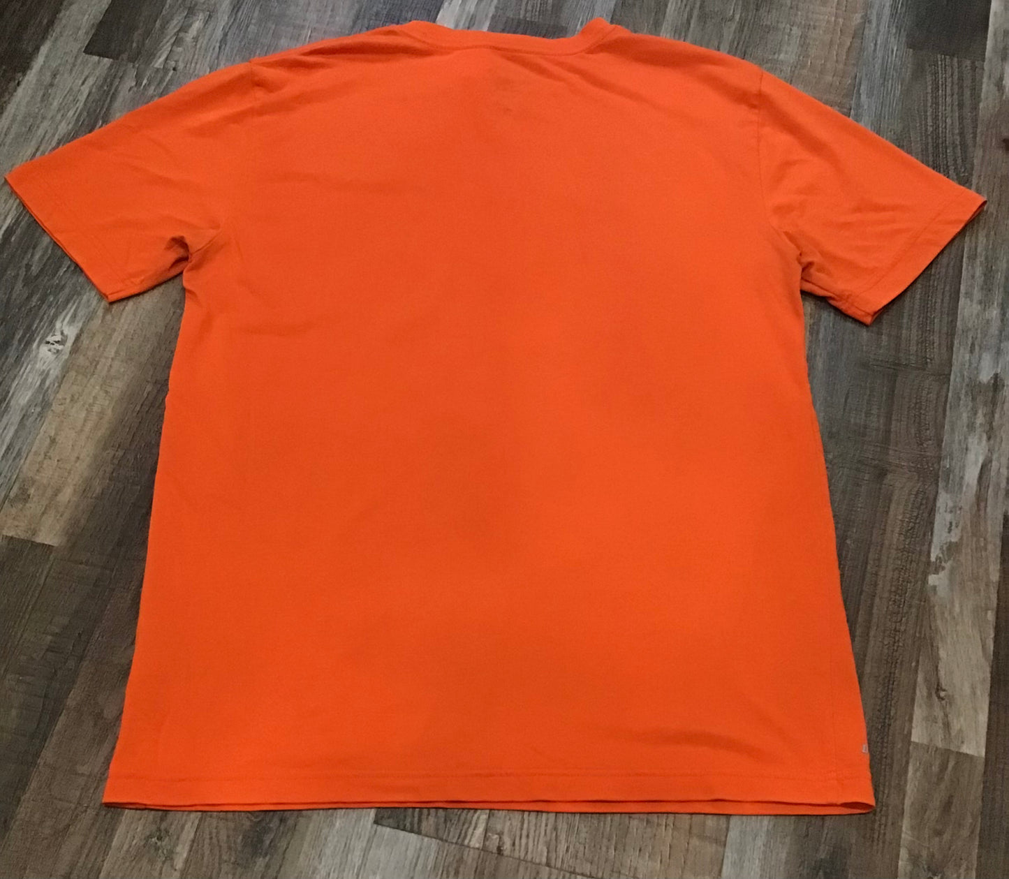 NIKE Basketball “Just Net” Solid Orange short sleeve shirt Mens size medium