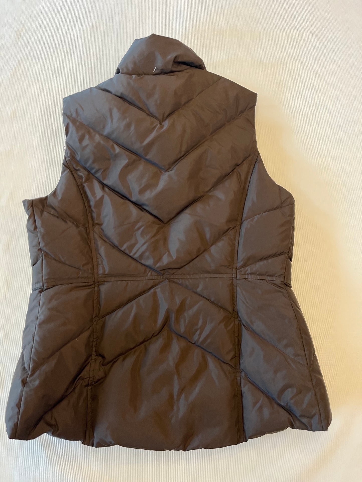 J Crew Brown Puff Vest Women Size Small