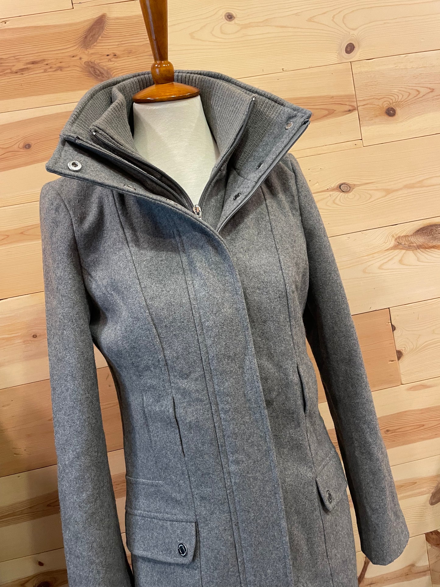 Calvin Klein Wool Grey Coat Women size Small