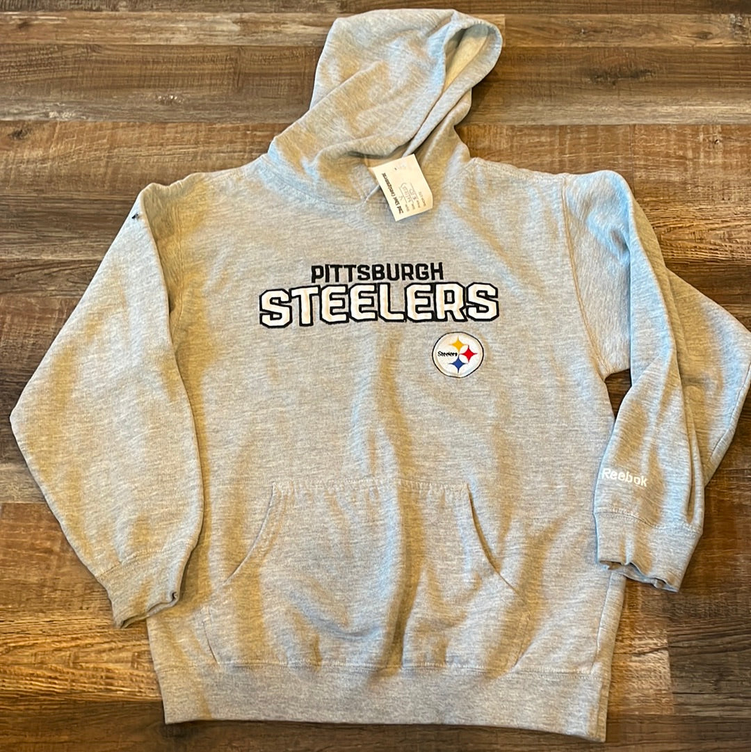 NFL REEBOK Pittsburg Steelers Embroidered Youth Sweatshirt size Medium