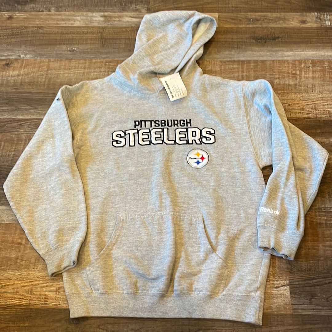 NFL REEBOK Pittsburg Steelers Embroidered Youth Sweatshirt size Medium