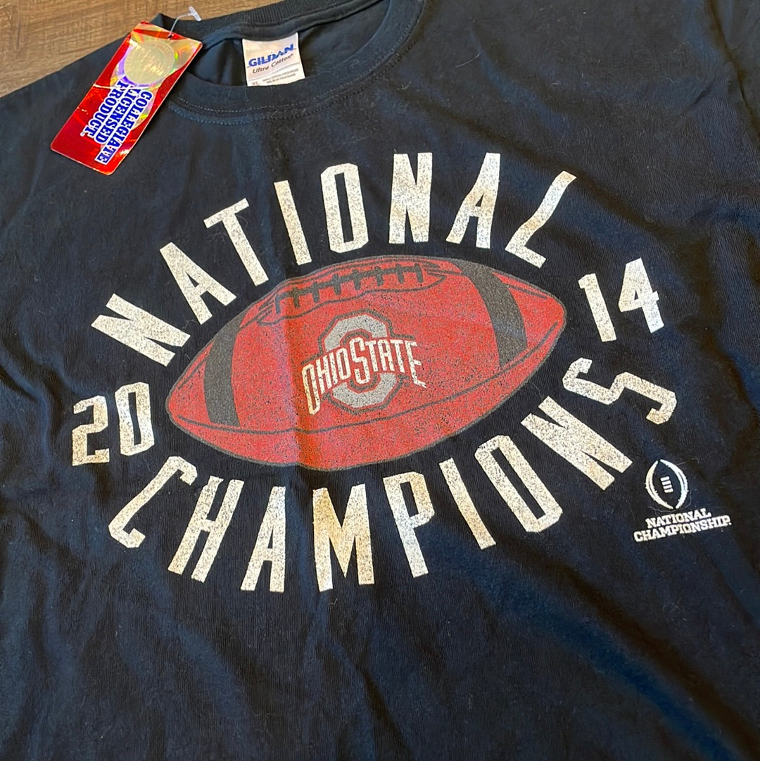 NCAA Ohio State Buckeyes NEW!! National Champions 2014 Adult size XLarge