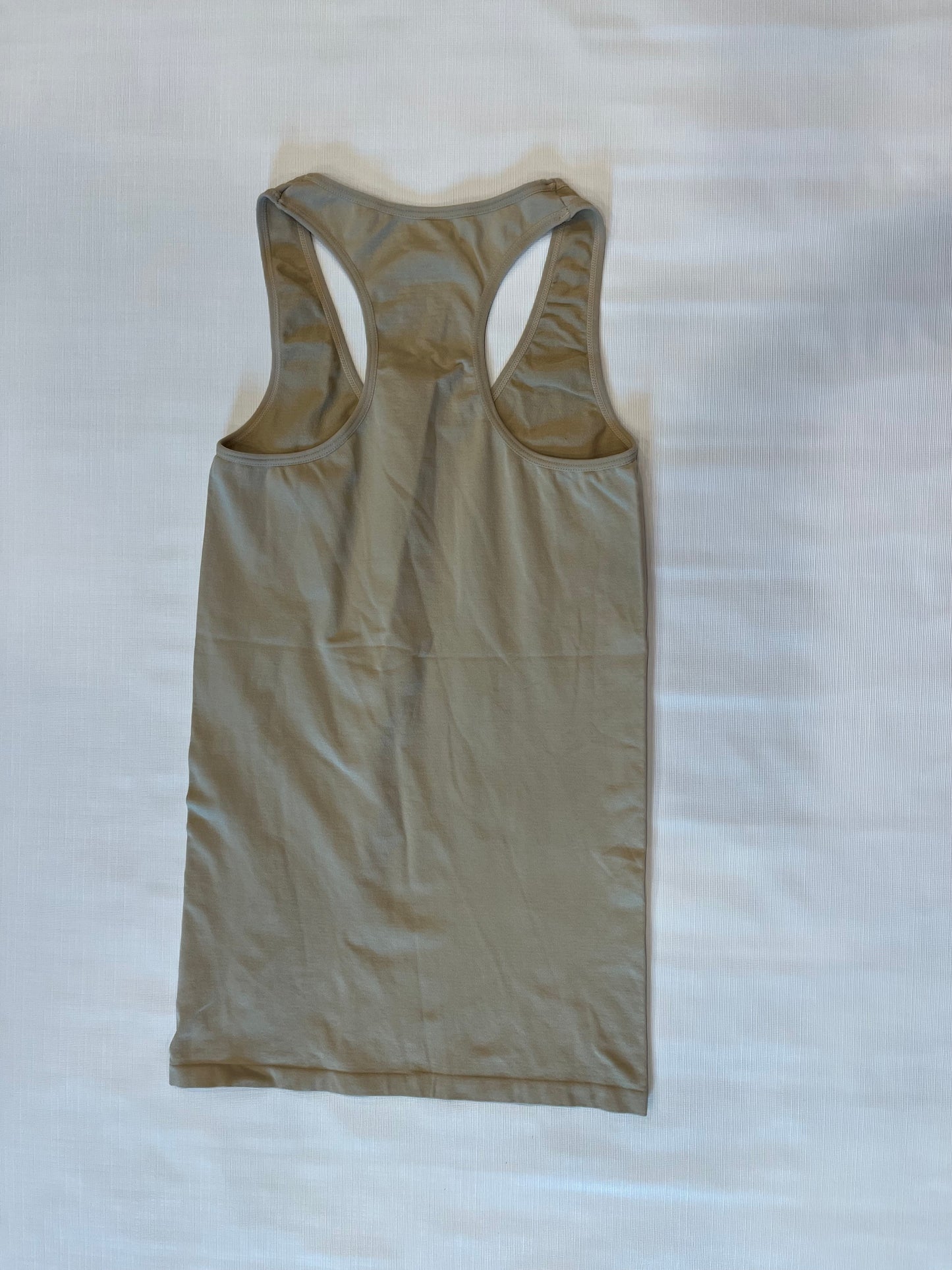 Guess Nude Fitted Tank Top Women size XS/Small