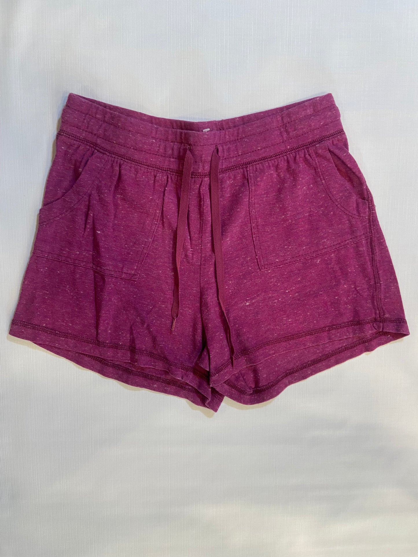 Lot of 2- Athletic Womens Cotton Shorts Blue and Pink Sizes Small