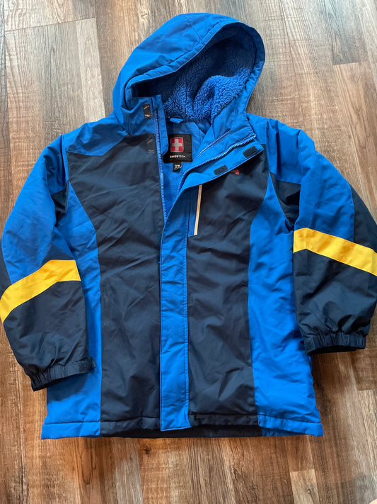 Swiss Tech Blue & Black Boys Youth Coat size XL 14/16