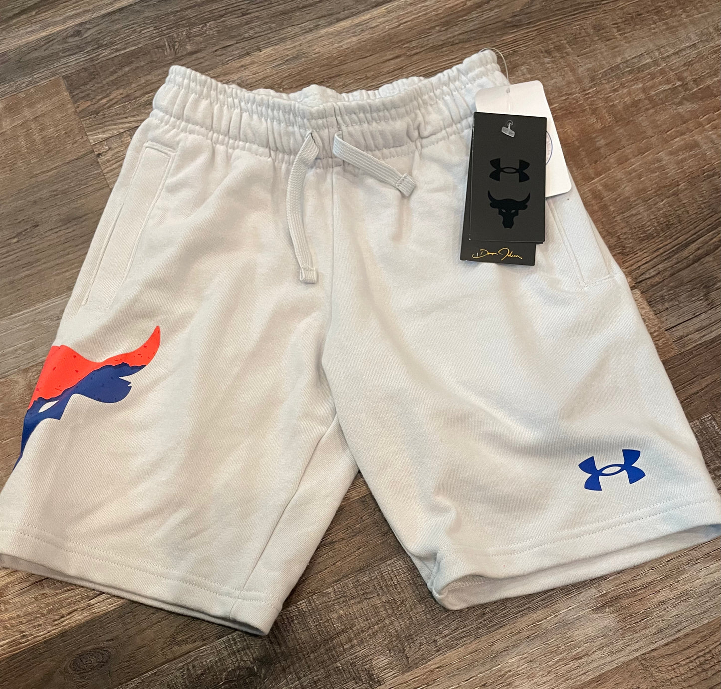 Under Armour “the Rock” Grey Shorts youth boys size Small