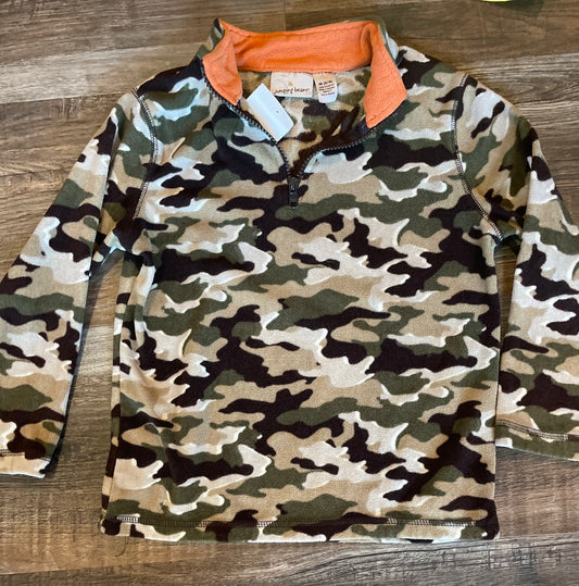 Jumping Beans Camo Fleece 1/4 zip Boys size M (5/6)