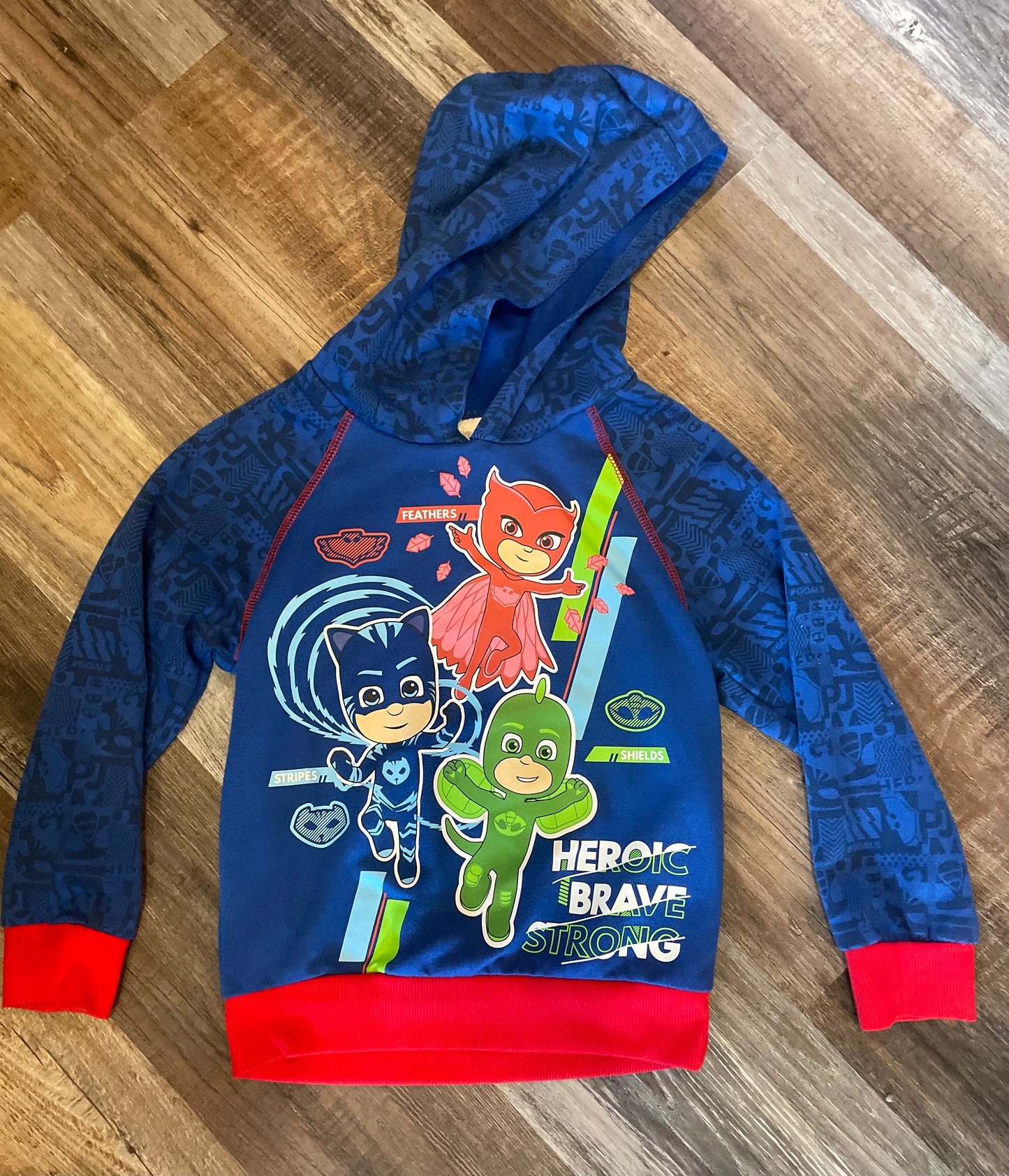 PJ Masks Youth Blue Hooded Sweatshirt Size 5/6