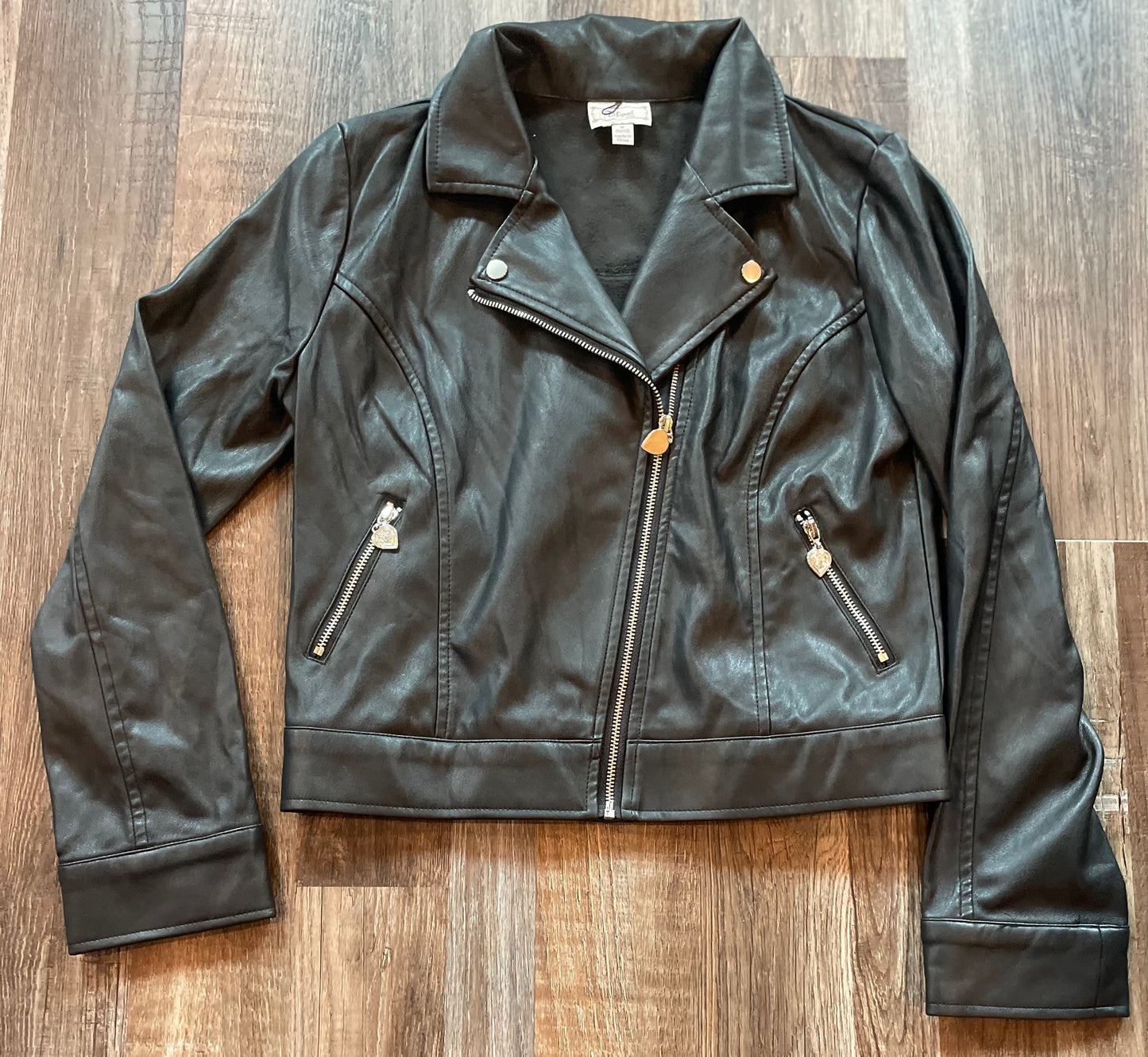 D Signed by Disney- Leather like Jackets girls size medium 10/12