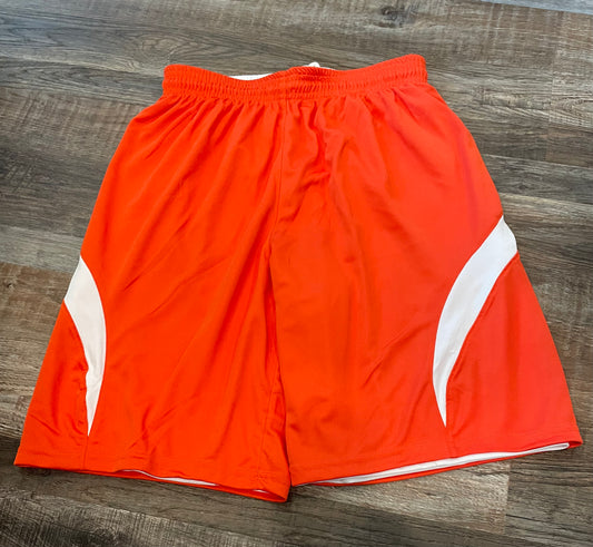 Youth Orange & white athletic Shorts size Large