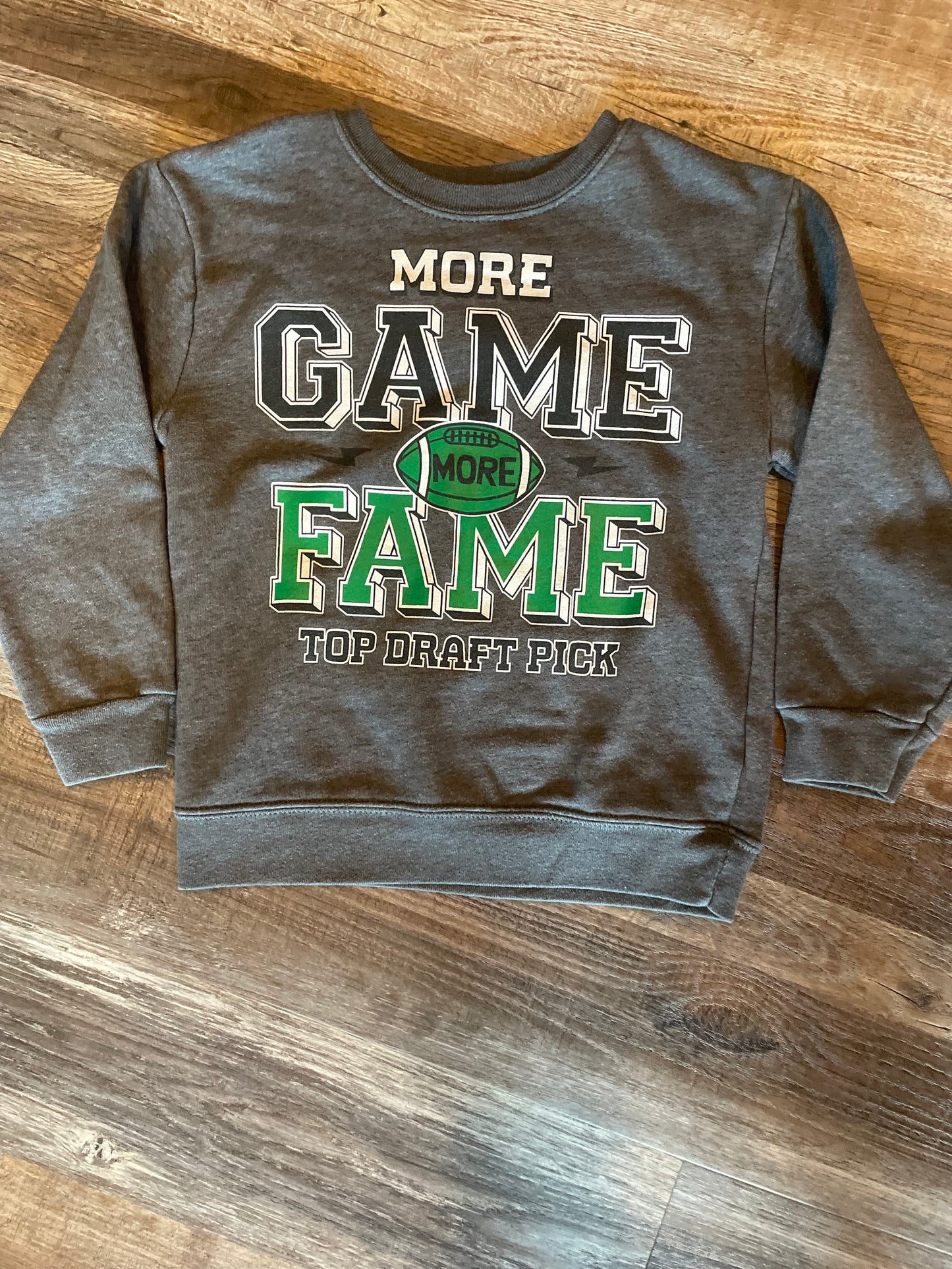 Garanimals Like New ‘More Game More Fame’ Grey Sweatshirt Boys Youth Size 5T