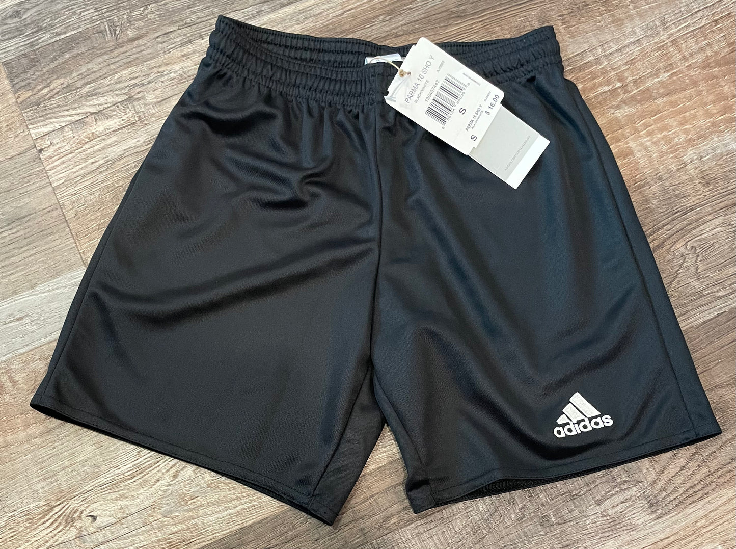 ADIDAS NEW!! Girls solid black shorts size small