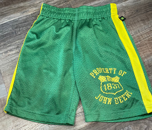 John Deere NEW!! youth boys green & yellow athletic shorts size Medium