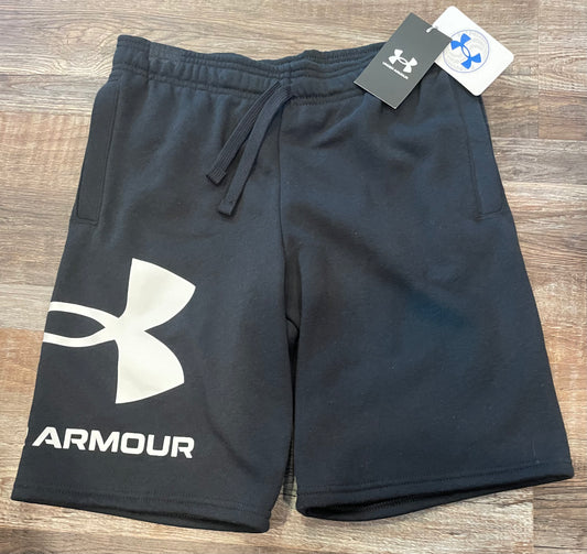 Under Armour Black sweatpant shorts boys NWT size Large