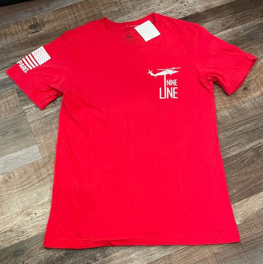 Nine Line Red Flag Short sleeve shirt Mens size small NWOT