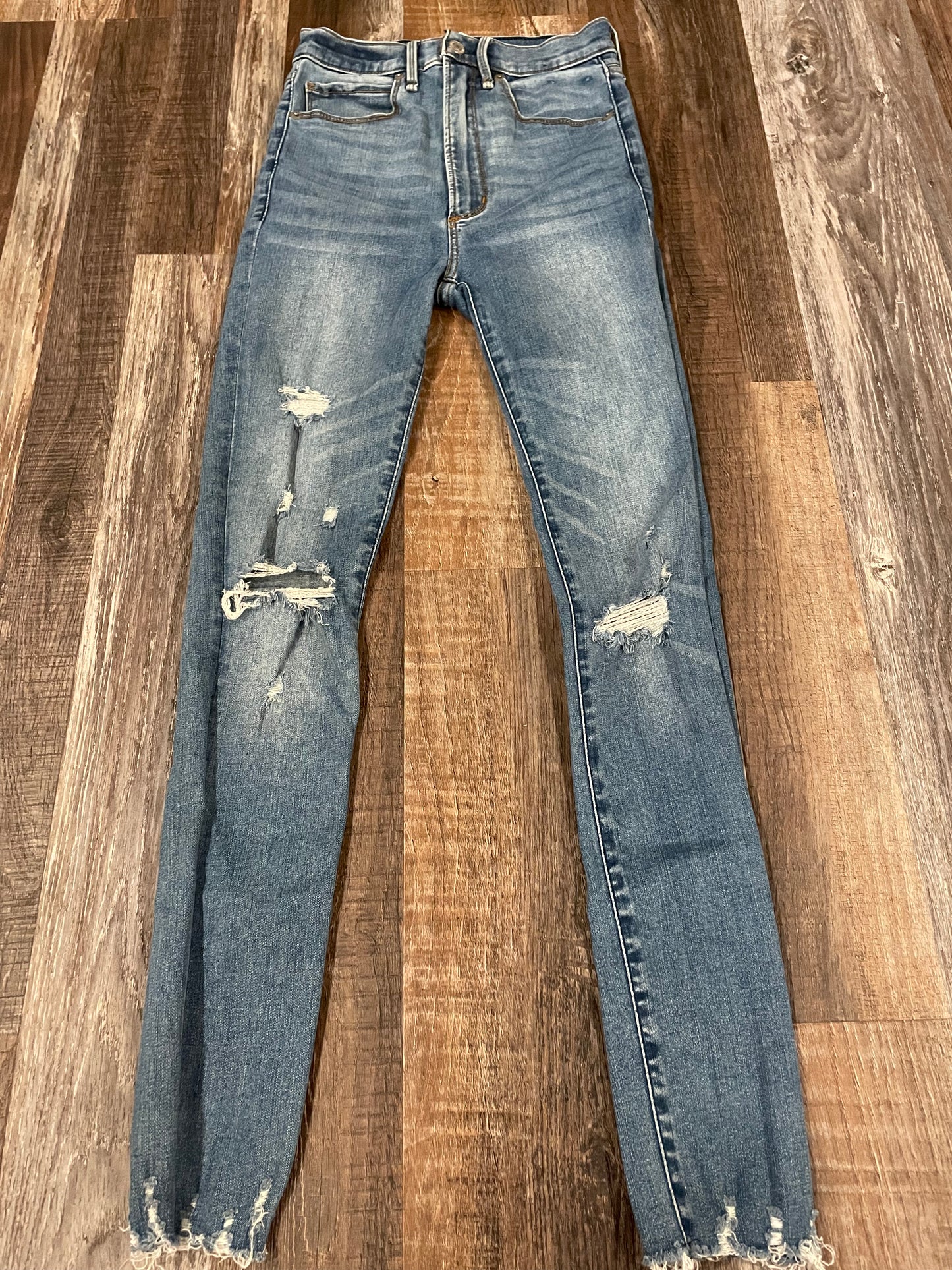 Abercrombie & Fitch Womens Jeans Ultra High rise Super Skinny Ankle size 00R