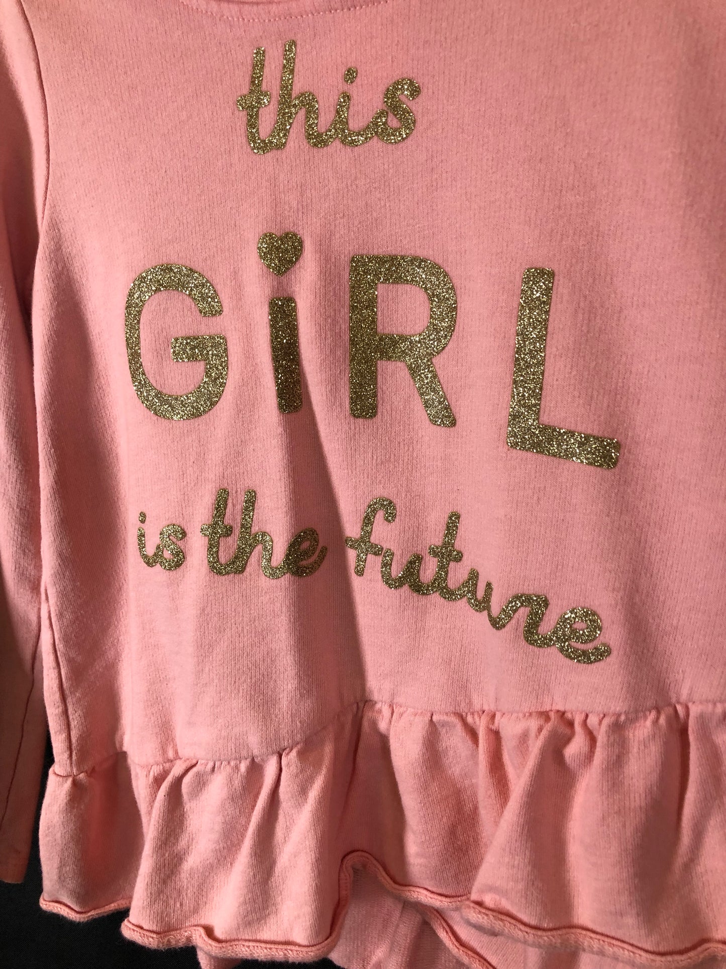 Carter’s kids This Girl is the Future pink sweatshirt girls size 7