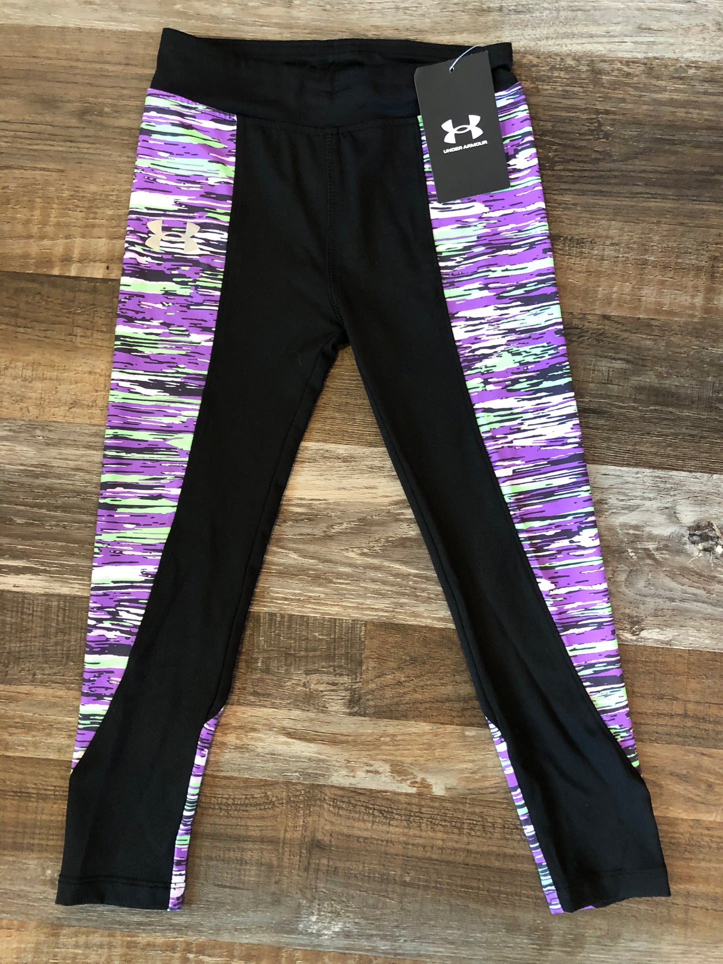 Under Armour Youth Girls Black leggings Youth size 5 NWT