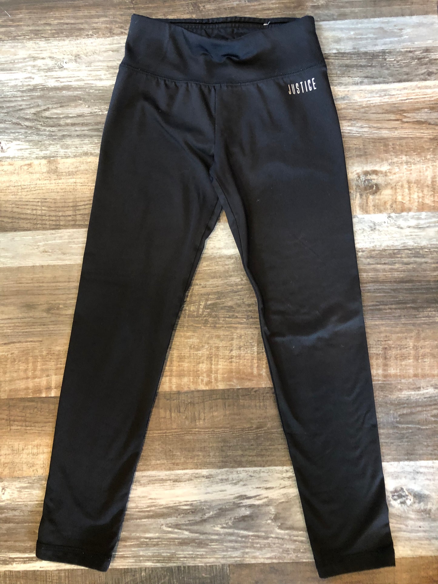 JUSTICE Black Leggings girl size 8