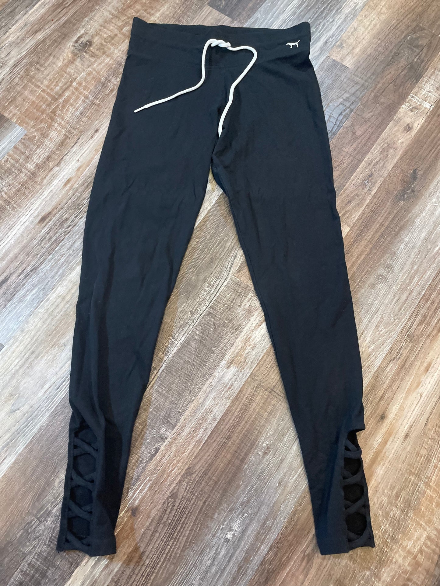 Victoria’s Secret Yoga PINK Black Leggings womens size small