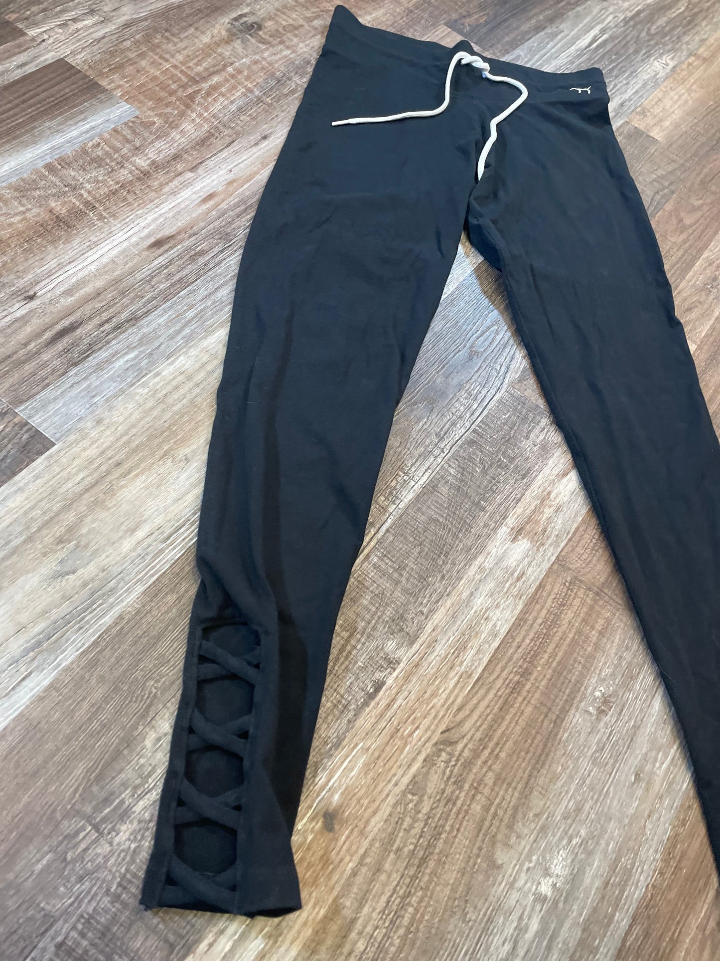 Victoria’s Secret Yoga PINK Black Leggings womens size small