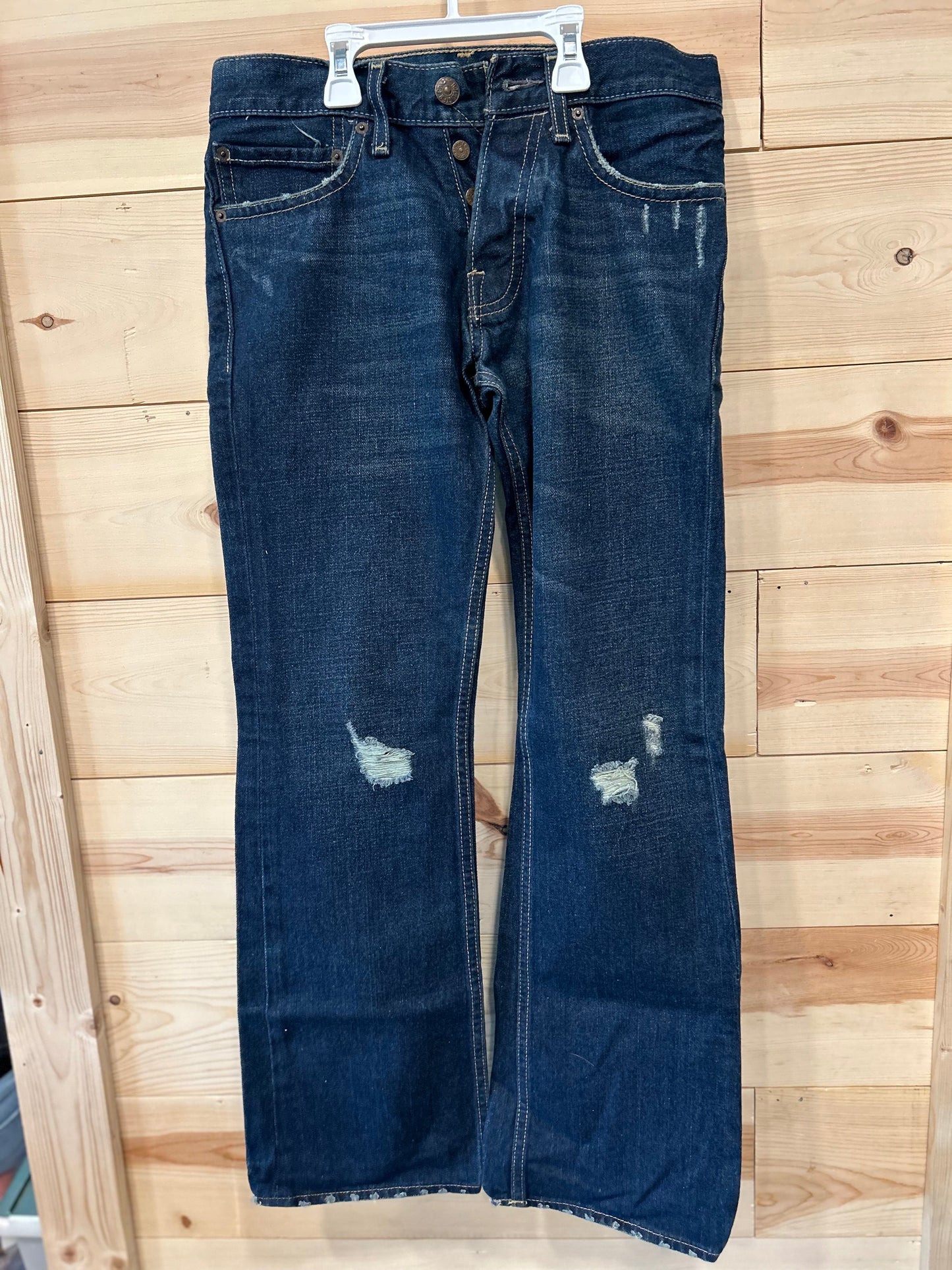 Hollister Mens Jeans Relaxed Straight fit Distressed size 28x30