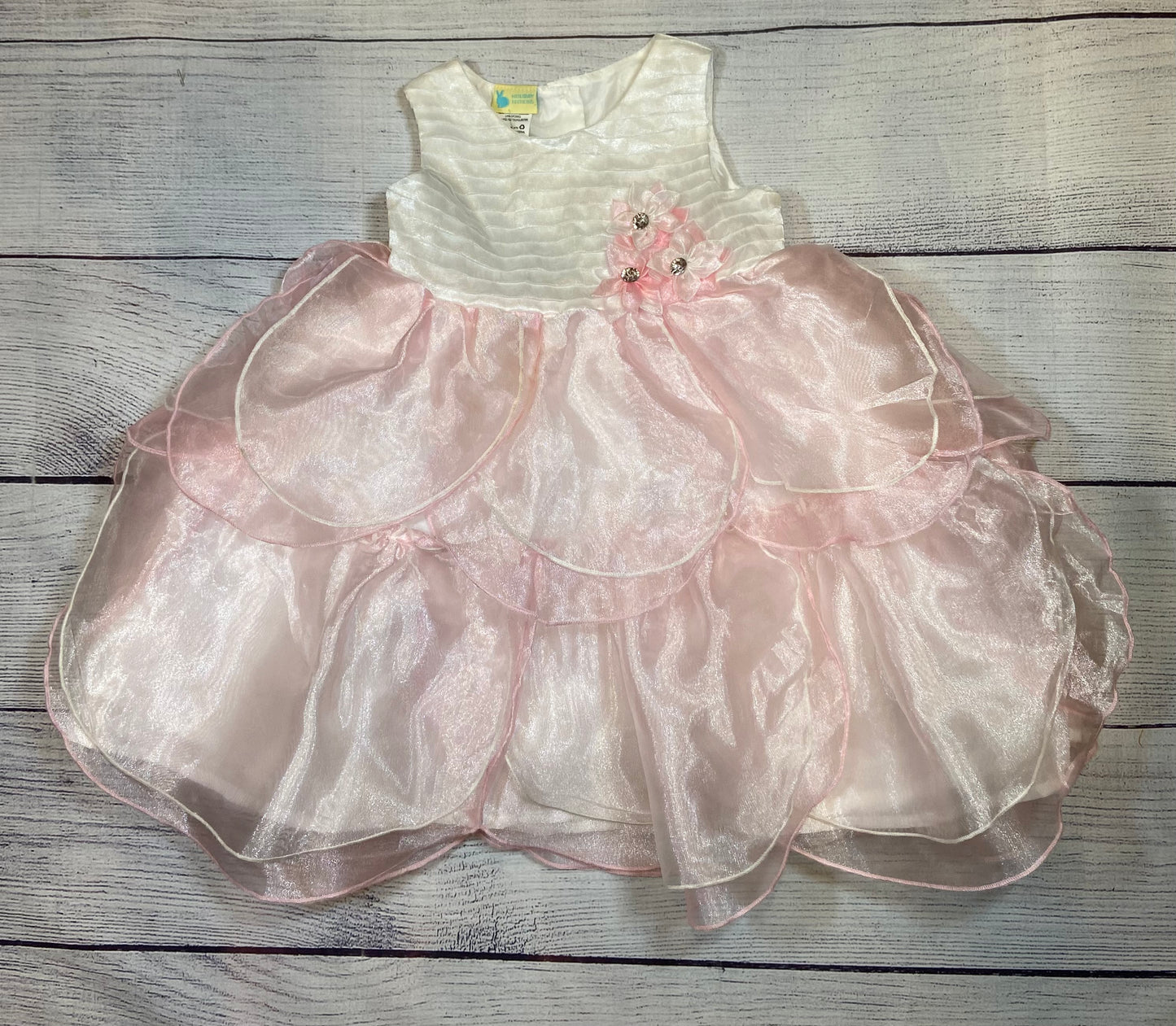 Holiday Edition Girls Spring/Summer Dress Pink & White size 3t