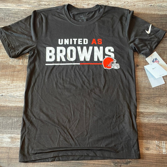 NFL NIKE Cleveland Browns NEW!! “United as Browns” Adult Small